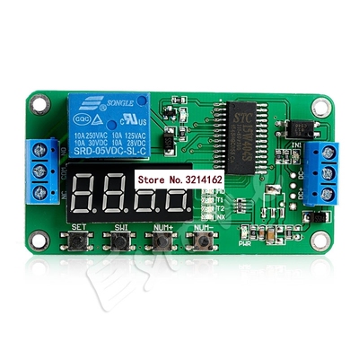 DC 5V Multifunction Self-lock Relay PLC Cycle Timer Module D