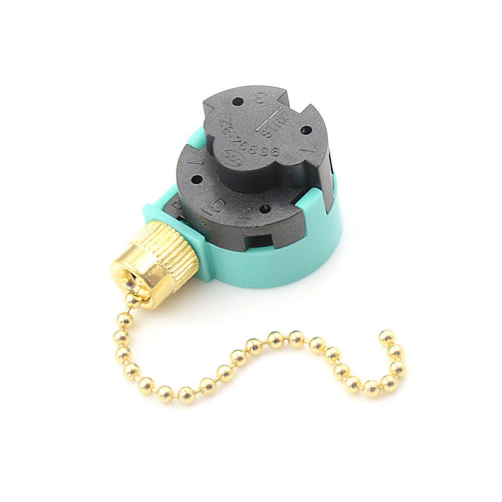 1pc zing ear ze 268s6 switch 3 speed 4 wire pull chain cont