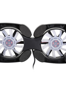 Slim Smart LapCooling Pad USB Fan 2 Fans Cooler plug play Fo