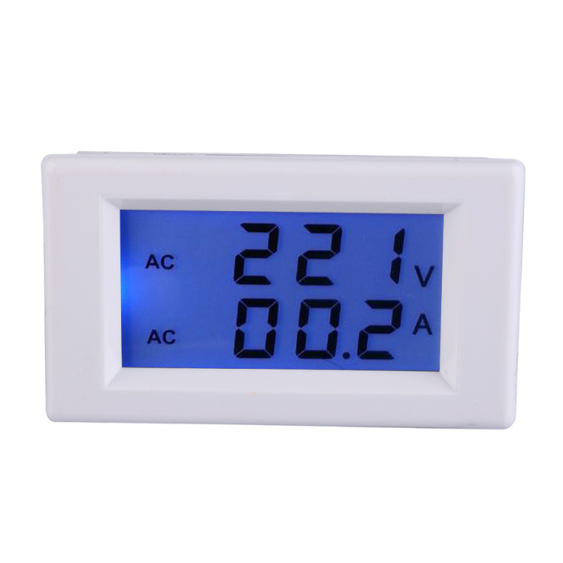 AC 100-300V 50A Ammeter Voltmeter LCD Display Volt  Amp Pane