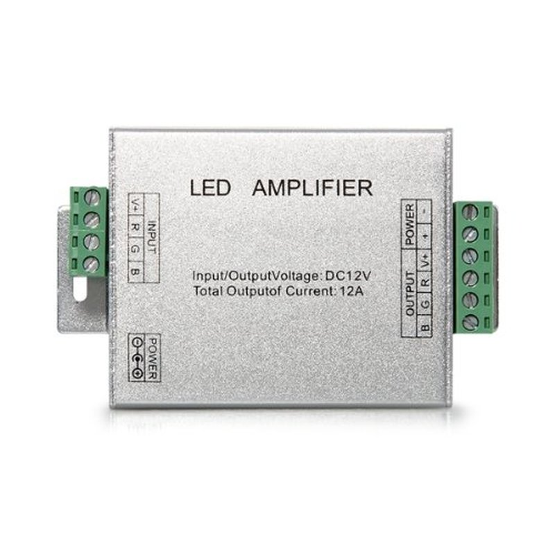 Signal Amplifier Repeater for LED RGB Strip Lights 12V DC 12