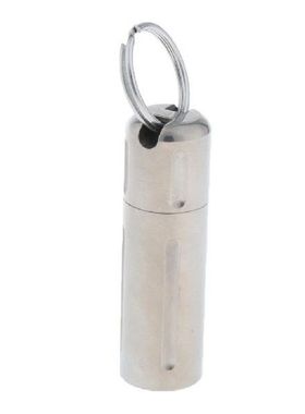 Titanium Pill Box Seal Bottle Storage Capsule Holder with
