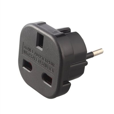 UK to EU AC Power Travel Plug Adapter Socket Converter 10A/1