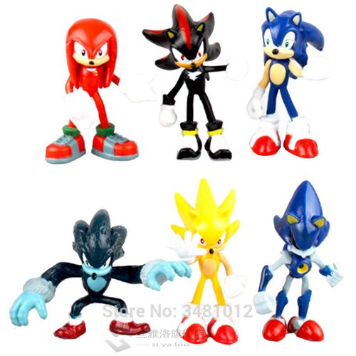 Sonic Boom Amy Rose s Tails Werehog PVC Action Figures Knuck