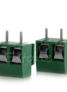 20pcs 300V 10A 2P Male PCB Screw Terminal Block Connector 5.