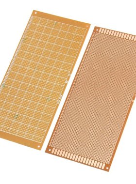 2pcs DIY FR4 Prototype Solderable PCB Circuit Board 10x22cm