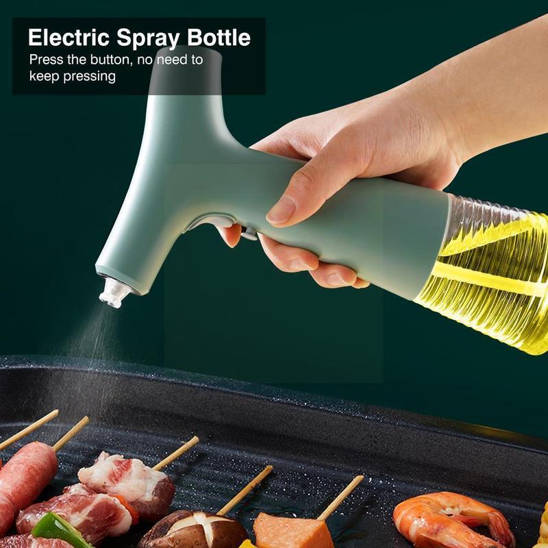 Electric Olive Oil Spray Bottle Dispenser USB Charging Home