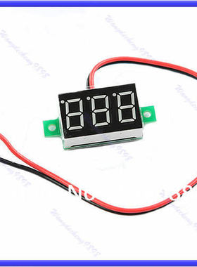 LED DC2.7-30V Green Volt Meter Display Voltmeter Self-Powere