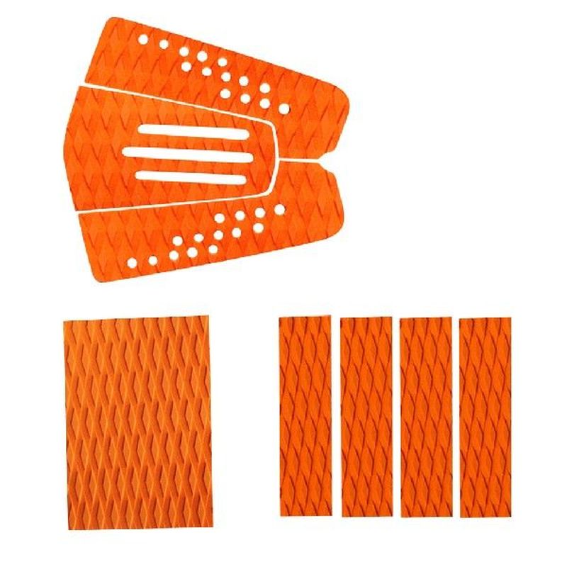 8 Pieces Non-Slip Orange EVA Surfboard SUP Surf Traction