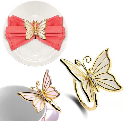 Hot Napkin-Rings Holder Set of 12 for Valentine's