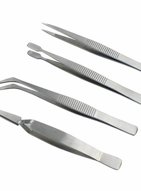 4Pcs Precision Electronic Tweezers Set Anti-static Picking F