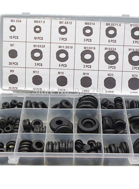 Rubber Grommets Kits Plug Wire Ring Assortment Set Wire Gask