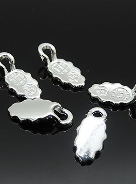 100pcs Silver Plated Oval Glue on Bail Earring Bails Glass T