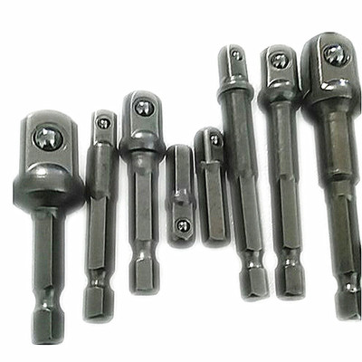 8pc Socket Bit Adapter Drill Nut Driver Power Extension Bar