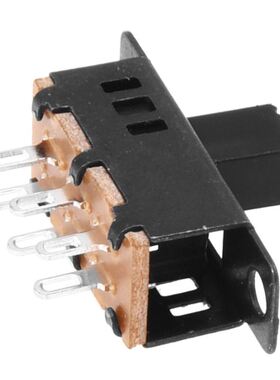 10Pcs Knob 6 Pin 3 Position DPDT Slide Switch 0.5A 50V DC