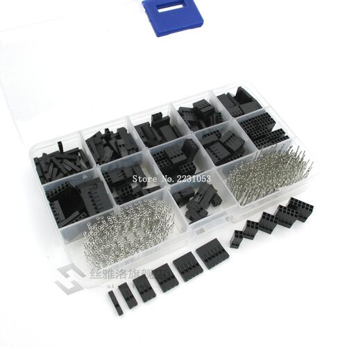 620pcs Dupont Connector 2.54mm, Dupont Cable Jumper Wire Pin