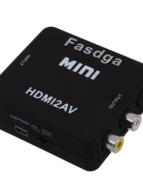 Fasdga MINI HDMI to 3RCA CVBS Composite Video AV Converter A