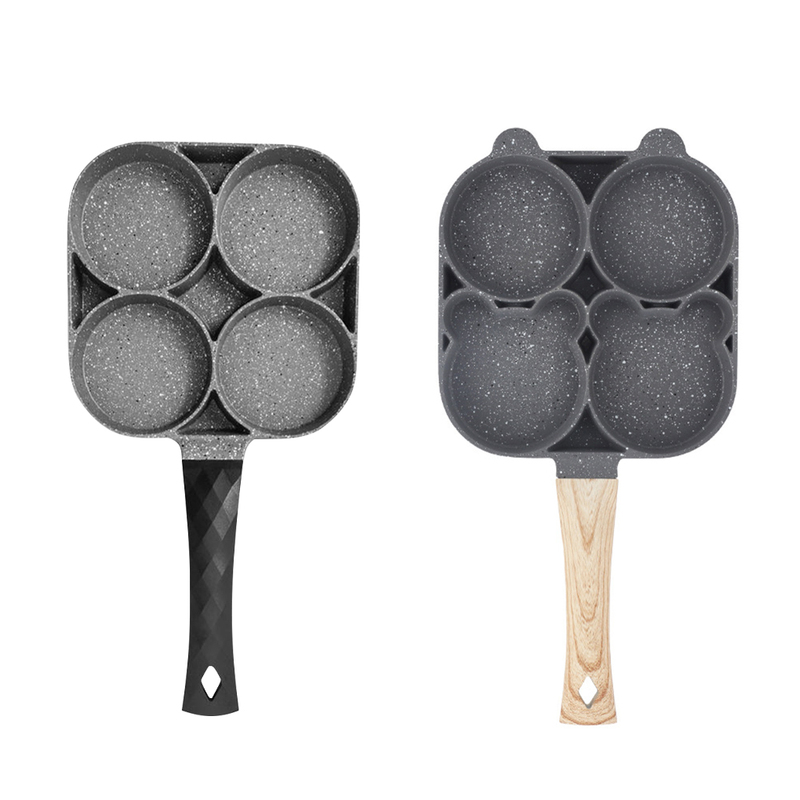 FenKicyen 4 Holes Egg Frying Pan Stainless Steel Non Stick
