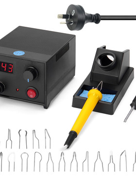 Adjustable Temperature Wood Burner Pyrography Pen Burning Ma