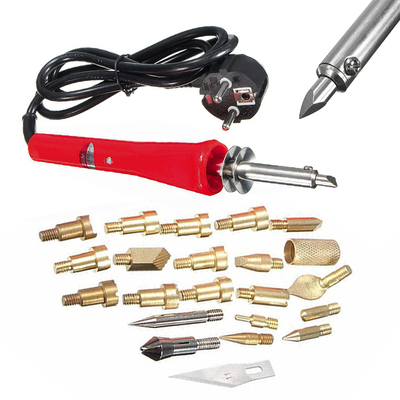 23pcs Pyrography Tool Set 230V 30W Woodburning Welding Solde