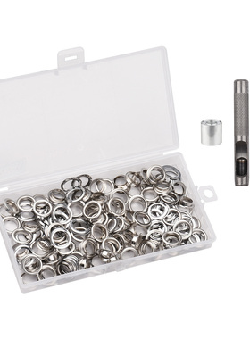 100Sets Grommet Kit with Eyelets Washers 1/2Inch 3PCS