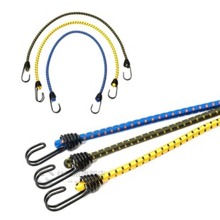 6pcs Bungee Cord High Elasticity Rubber Tied Rope With Hooks