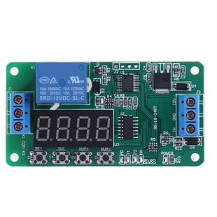 DC12V Converter Self-lock Relay PLC Cycle Timer Module Delay