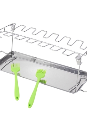 Hot Chicken Leg Wing BBQ Grill Rack,Stainless Steel Roaster