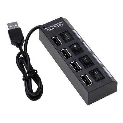 High Speed 4 Port USB 2.0 External Multi Expansion Hub with