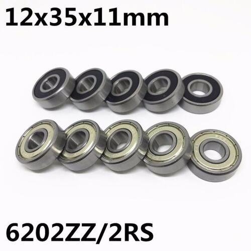 2pcs 6202ZZ 6202-2RS ball bearing 15x35x11 mm deep groove ba