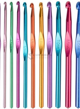 MISIE15 Sizes Aluminum Oxide Knitting Needles Crochet Hook S