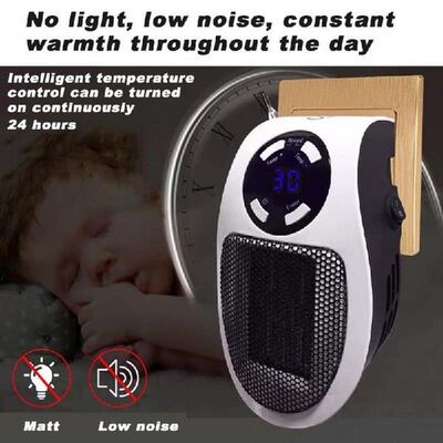 Home EU/US/UK Plug Desktop Electric Heater Mini Fan Heater