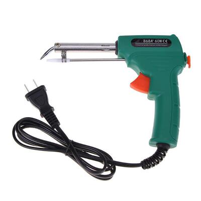 220V 60W Manual Soldering Gun Welding Soldering Iron Tips Co