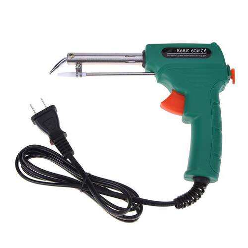 220V 60W Manual Soldering Gun Welding Soldering Iron Tips Co