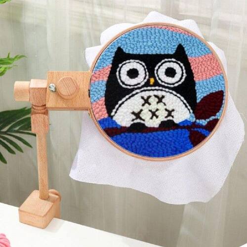Wooden Embroidery Hoop 360 Degree Rotation Adjustable