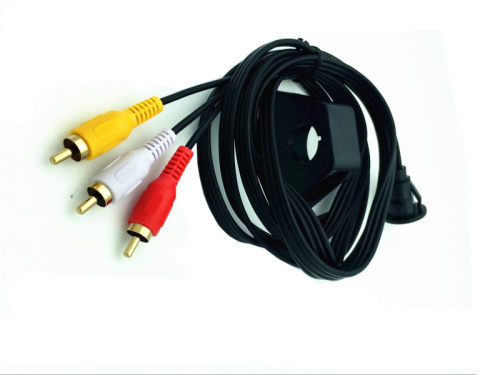 1m 3 RCA Male to 3.5mm Female Extention Mount, Flush Mount,
