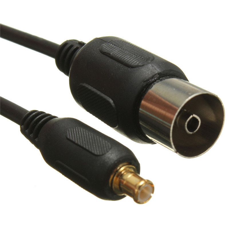 10cm MCX Plug To Coax Aerial Socket Adaptor Lead Convertor f
