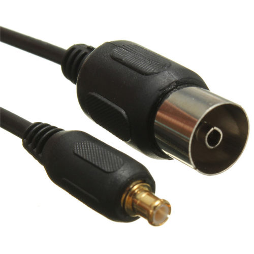 10cm MCX Plug To Coax Aerial Socket Adaptor Lead Convertor f
