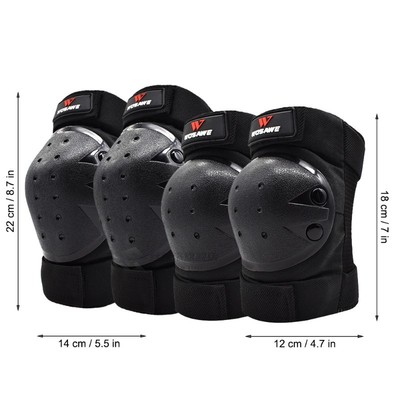 EVA Sports Elbow Knee Shin Armor Geer Guard Pads Protector f