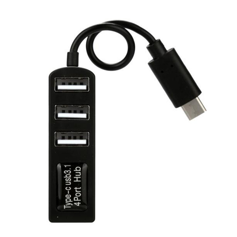 Type-C To 4-Port USB 3.0 Hub USB 3.1 Adapter For MacBook Pro