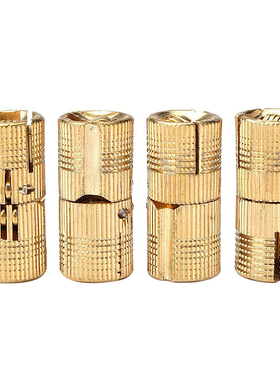 4Pcs 12mm Brass Barrel Invisible Hinge for Door Caravan Work