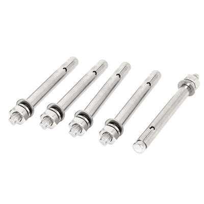M10x120mm Hex Nut Expansion Sleeve Anchor Bolts 5 Pcs