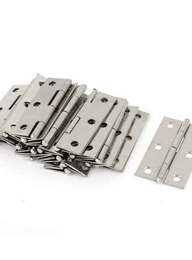 2.5 inches Long 6 Mounting Holes Butt Hinges 20 Pcs (Pack of
