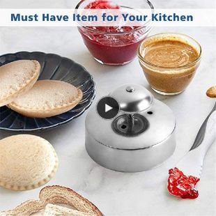 Sandwich Cutter and Sealer for Kids Stainless Steel Round