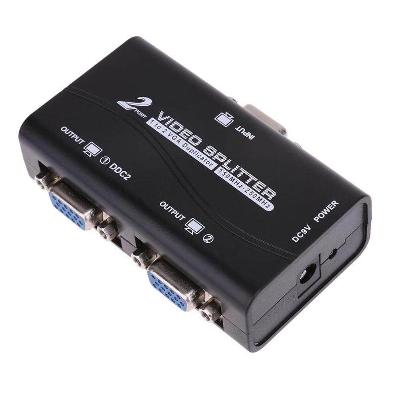 vktech vga splitter 1pc 1 to 2 250mhz hd vga uhd signal spl