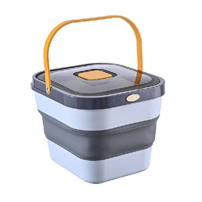 foldable chicken feed rice storage bins one-button opening