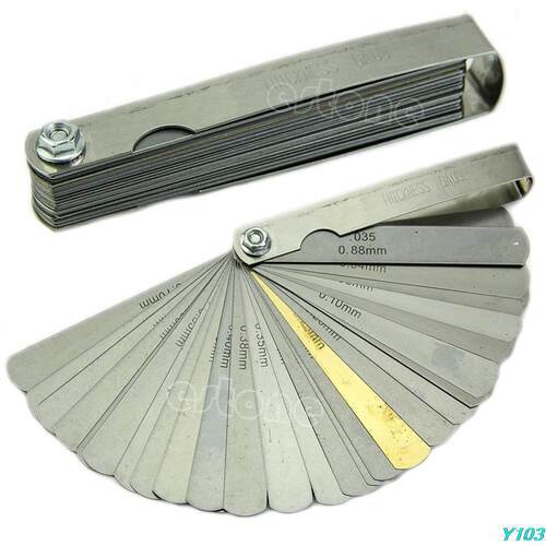 2481 FEELER GAUGE TUNE UP THICKNESS SET 32 BLADE IMP/METRIC