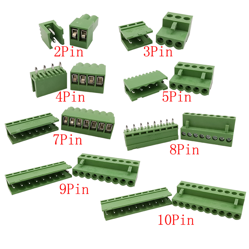 5/10Pair HT 3.96mm Pitch 2P 3P 4P 5P 6P 7P 8P 9P 10 Pin Stra