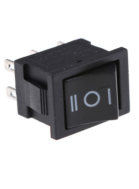 5pcs ON/OFF KCD2 203 6P Boat Rocker Switch 6A/250VAC 10A/125