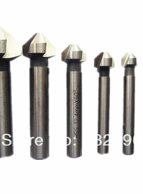 6pcs 90 Degree 3 flute HSS4241 Shank Chamfer Chamfering End